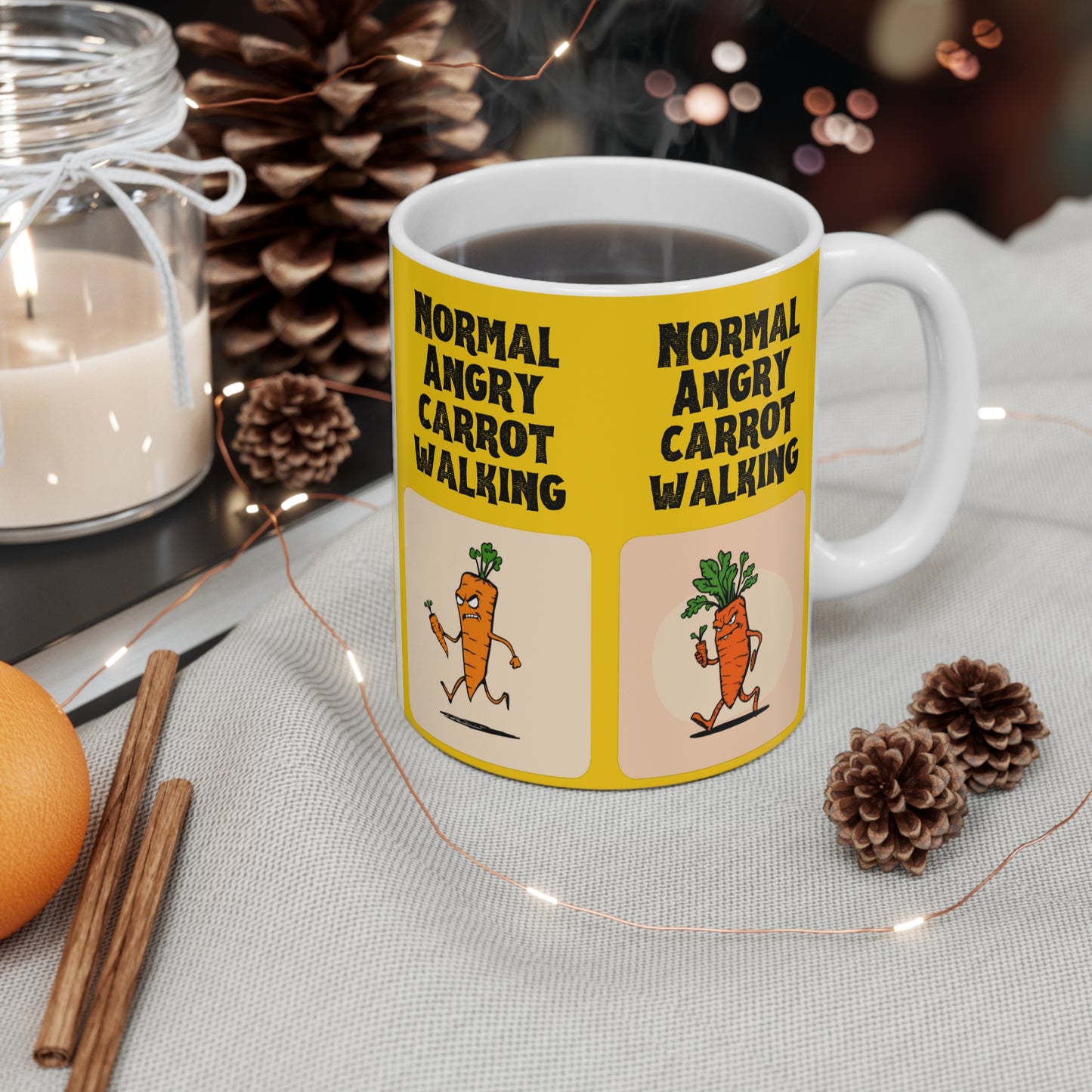 Normal Angry Carrot Walking Mug