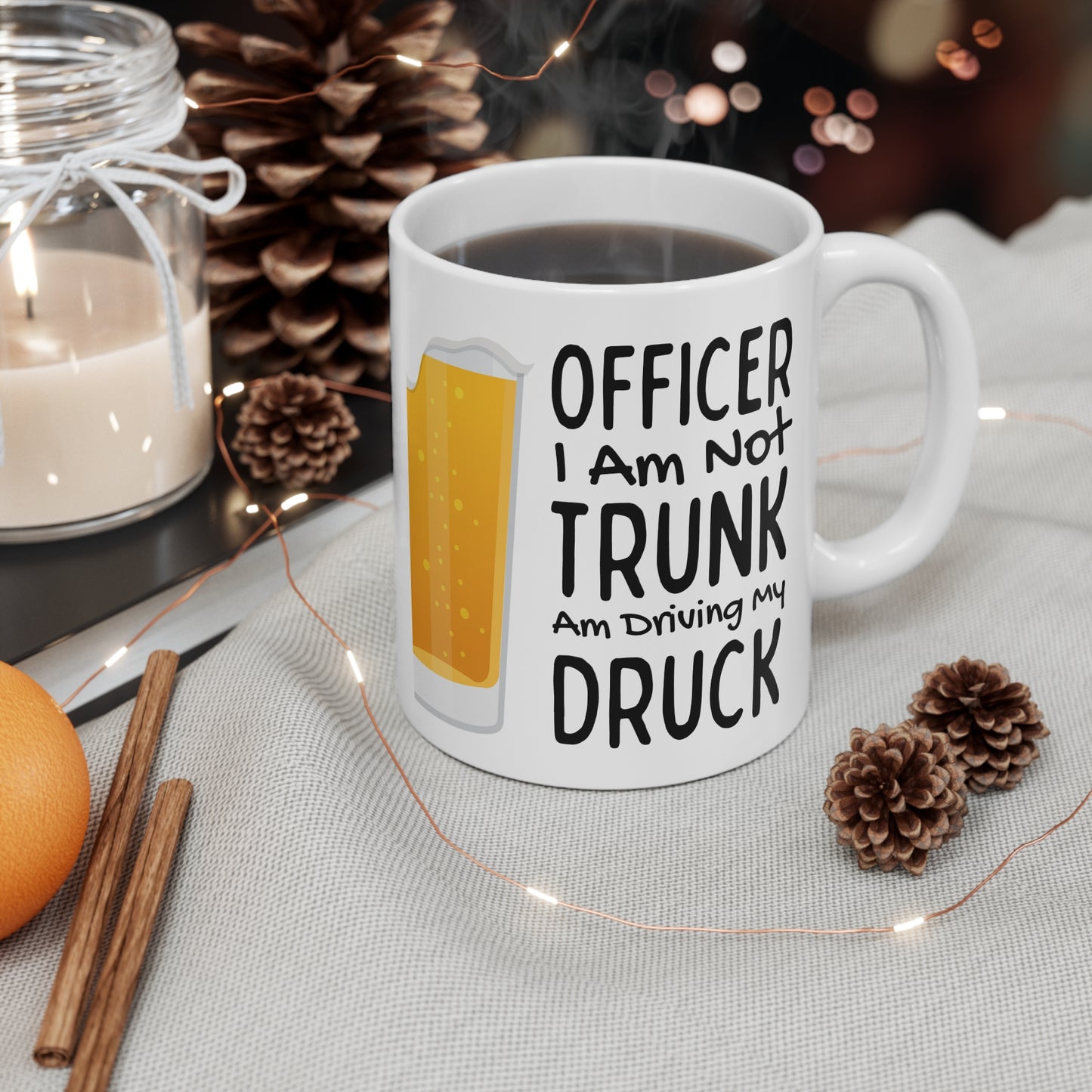 Officer I am not trunk Mug 11oz