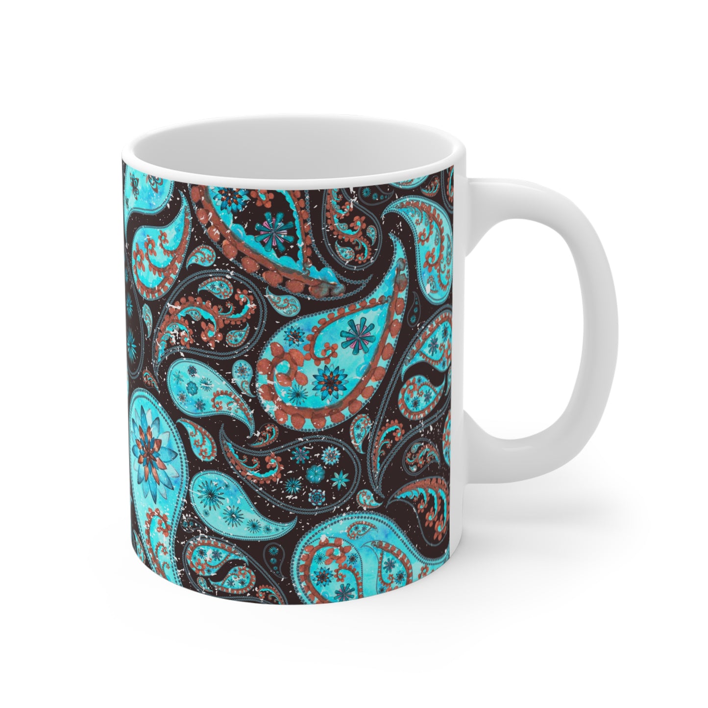 Blue Cirles Mug 110z