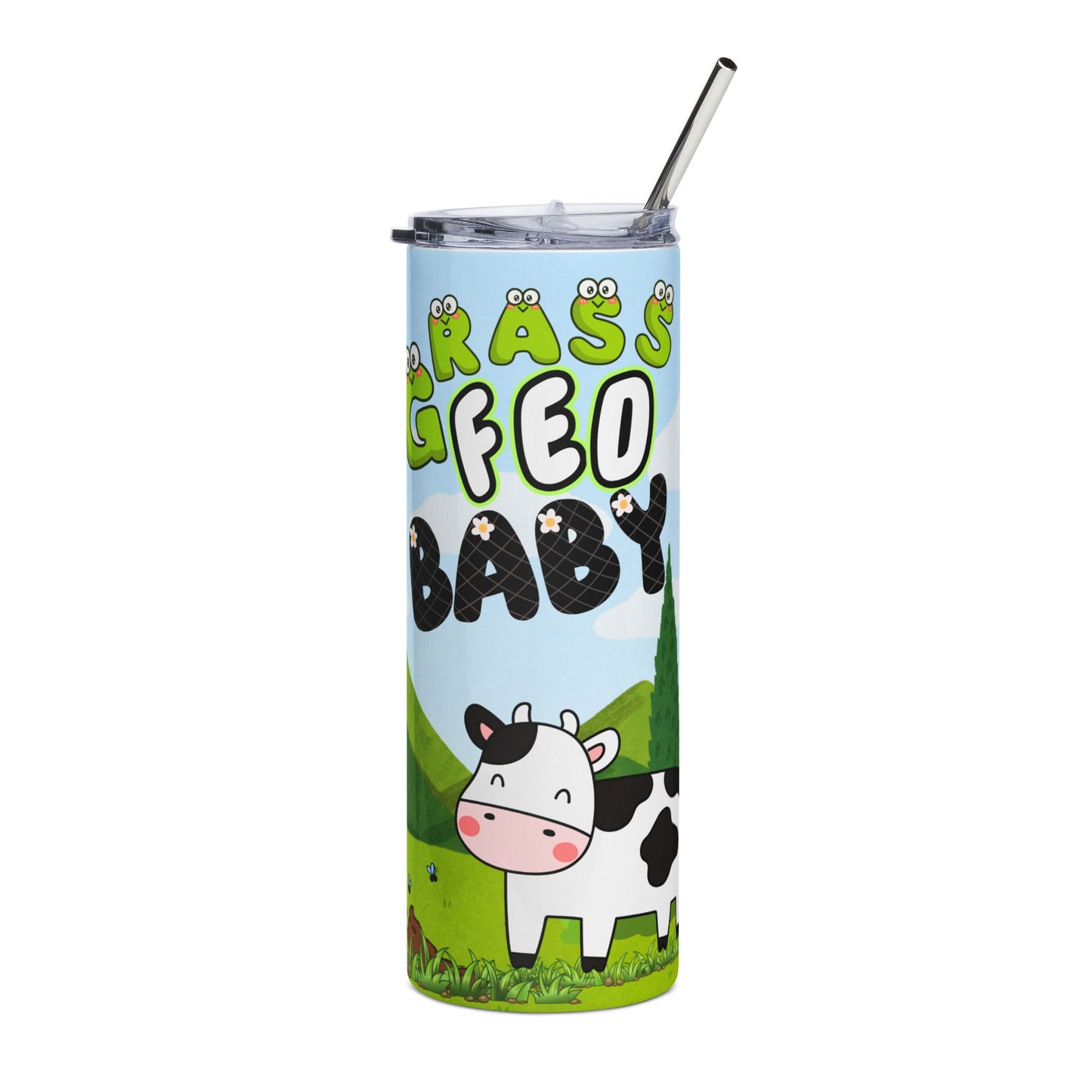 Grass Fed Baby Stainless Steel Tumbler - 20oz Kids Drinkware