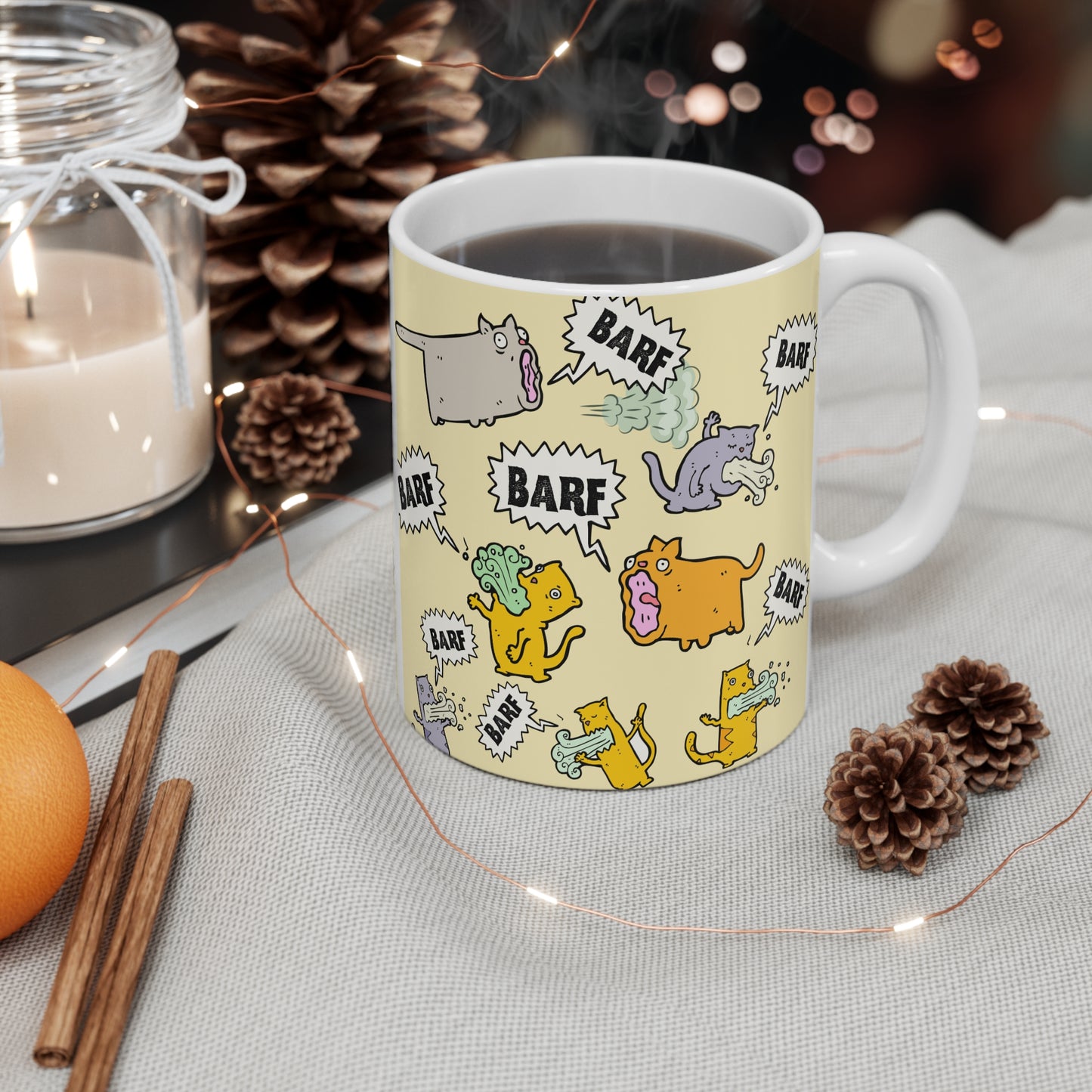 Barf Cat Coffee Mug