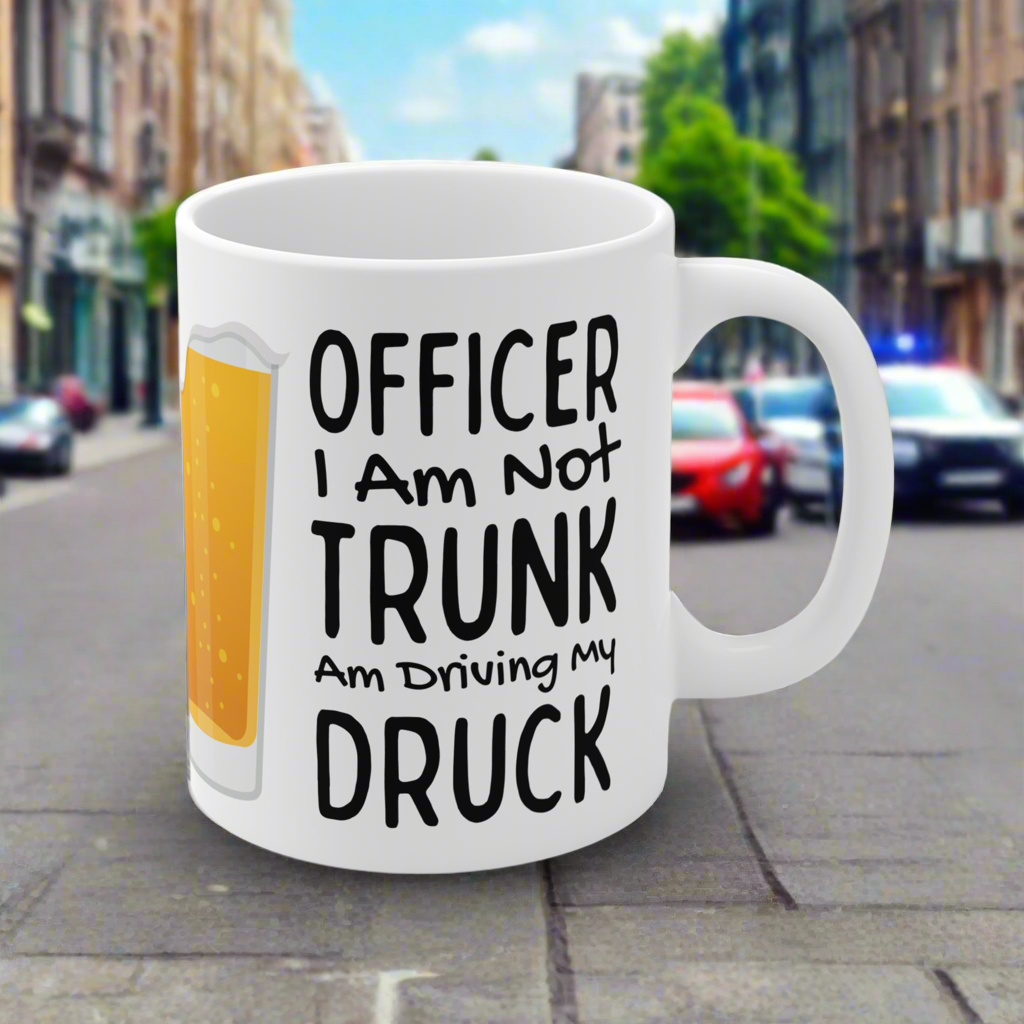 Officer I am not trunk Mug 11oz