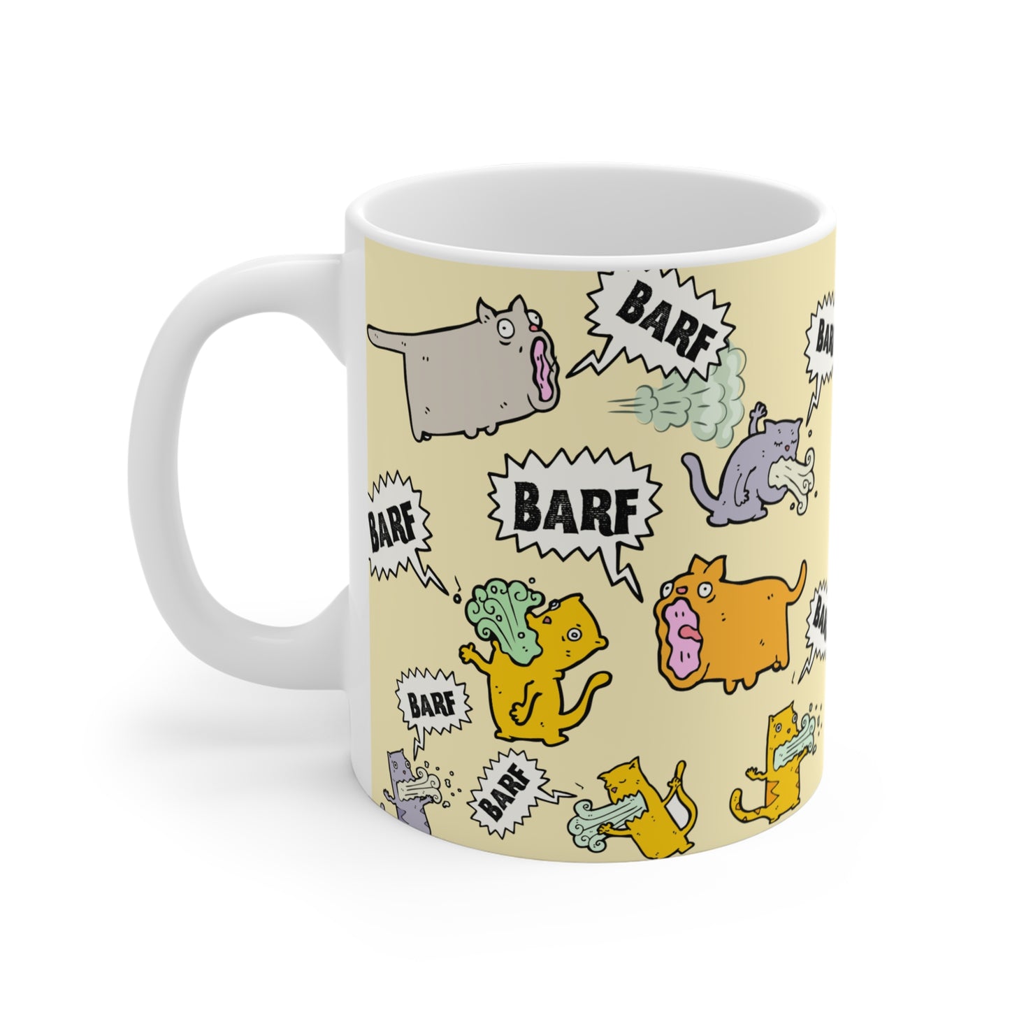 Barf Cat Coffee Mug