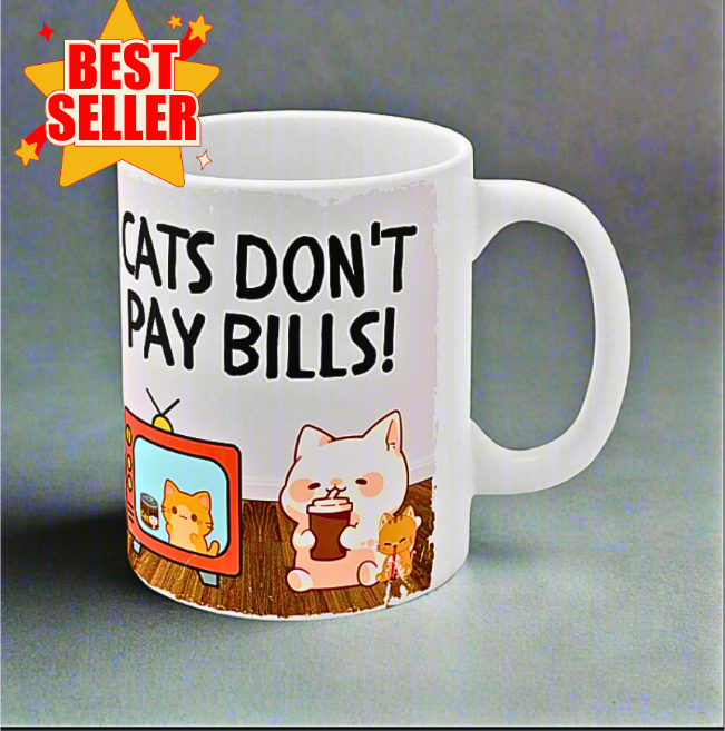 Cats Don't Pay Bills Mug 11oz