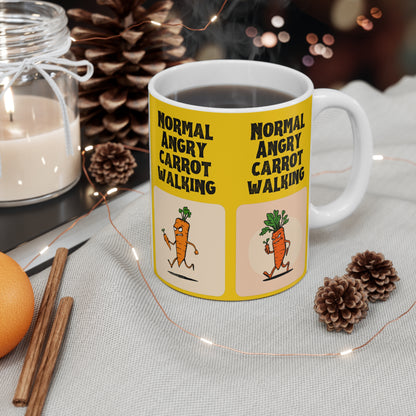 Normal Angry Carrot Walking Mug