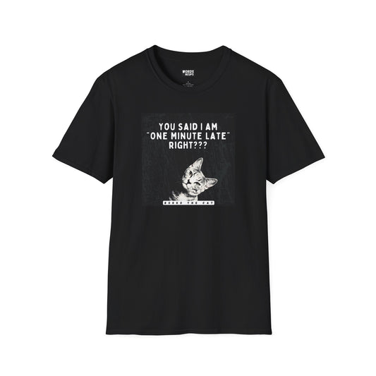 One Minute Late T-Shirt Black