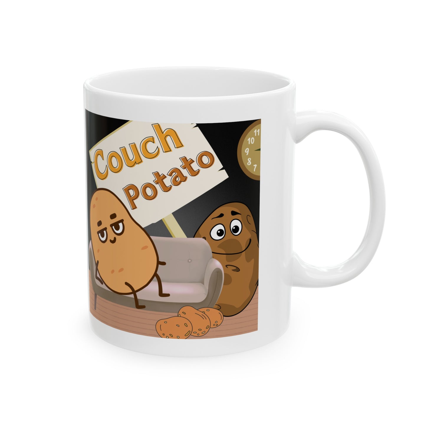 Couch Potato Ceramic Mug, (11oz, 15oz)