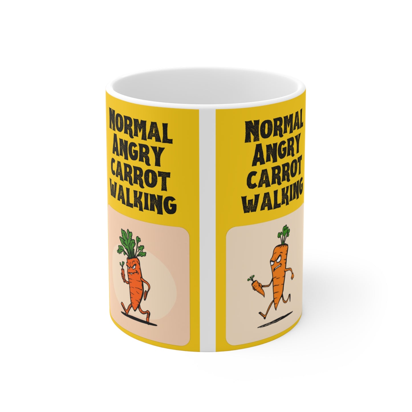 Normal Angry Carrot Walking Mug