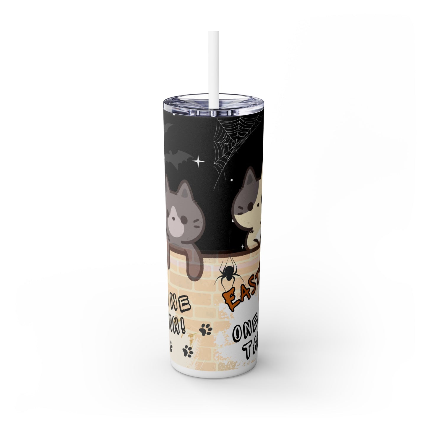 One False Move, Skinny Tumbler with Straw, 20oz