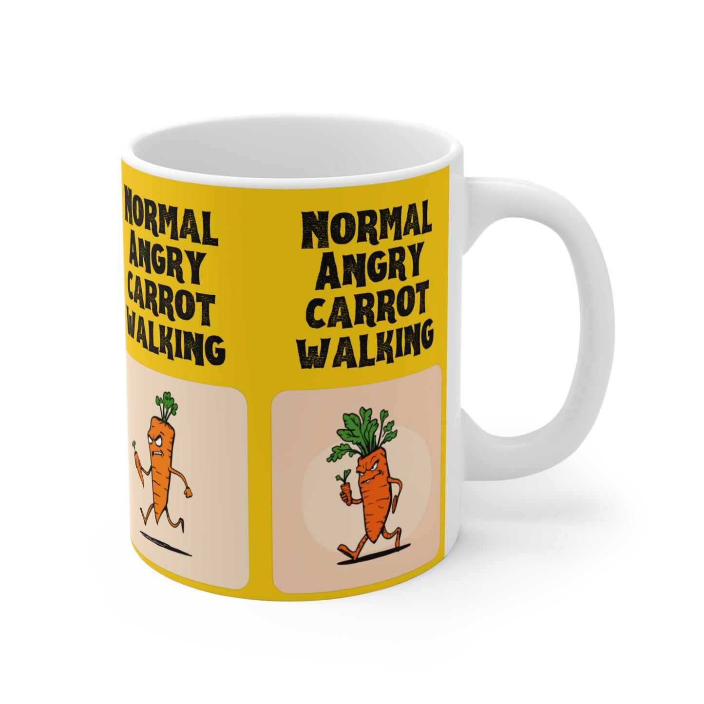 Normal Angry Carrot Walking Mug