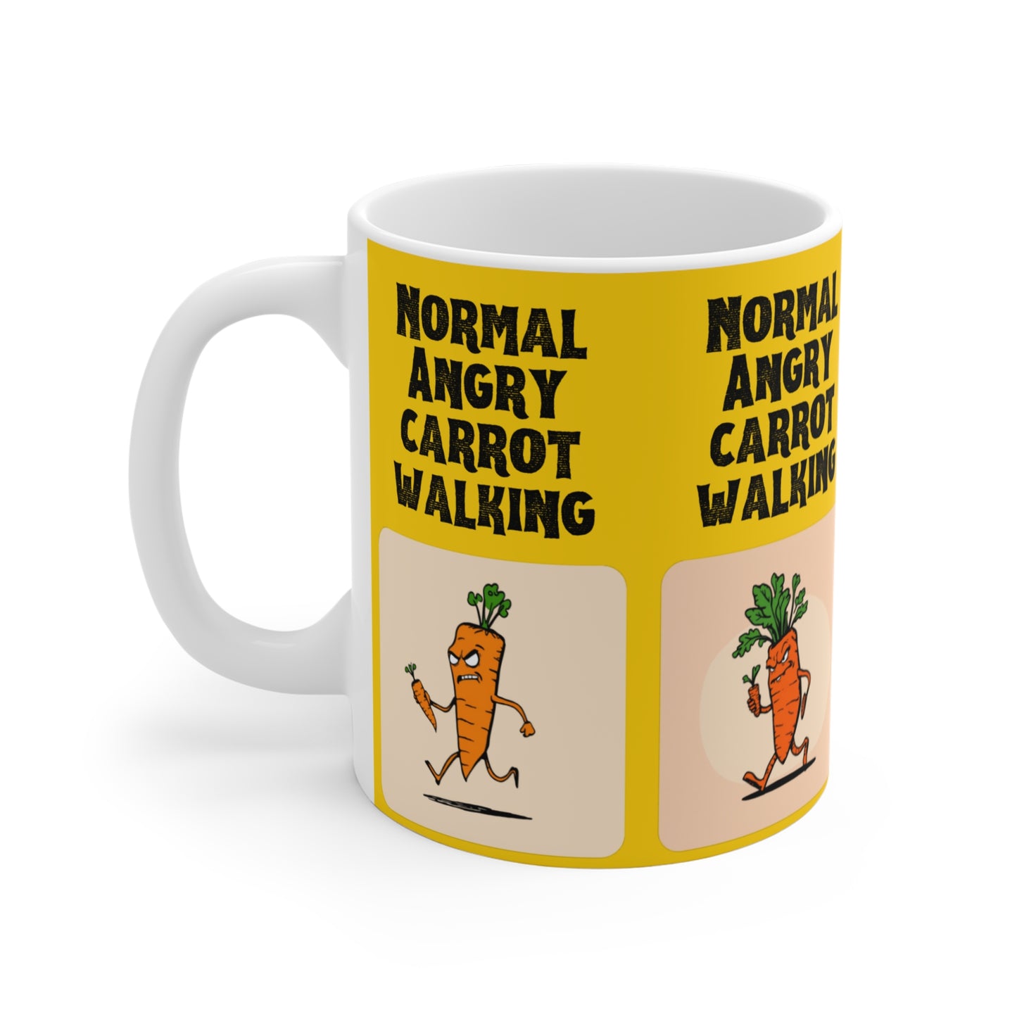 Normal Angry Carrot Walking Mug
