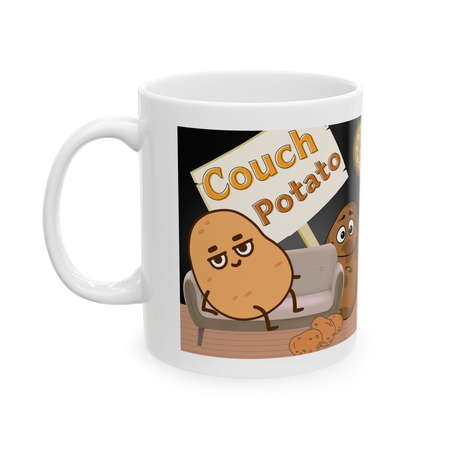 Couch Potato Ceramic Mug, (11oz, 15oz)