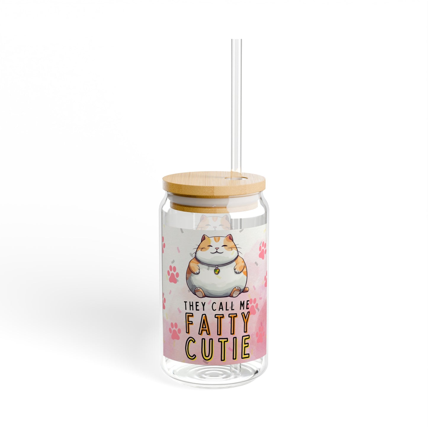 Fattie Cutie Sipper Glass, 16oz