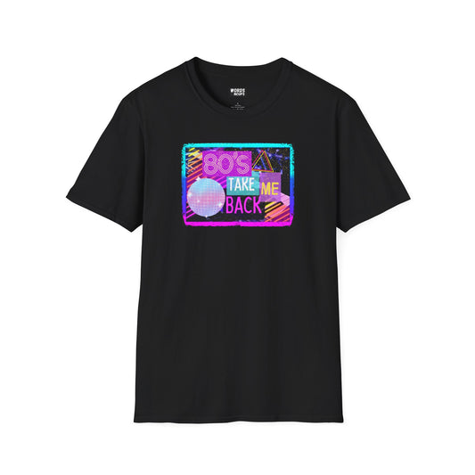 80's Take Me Back Black T-Shirt