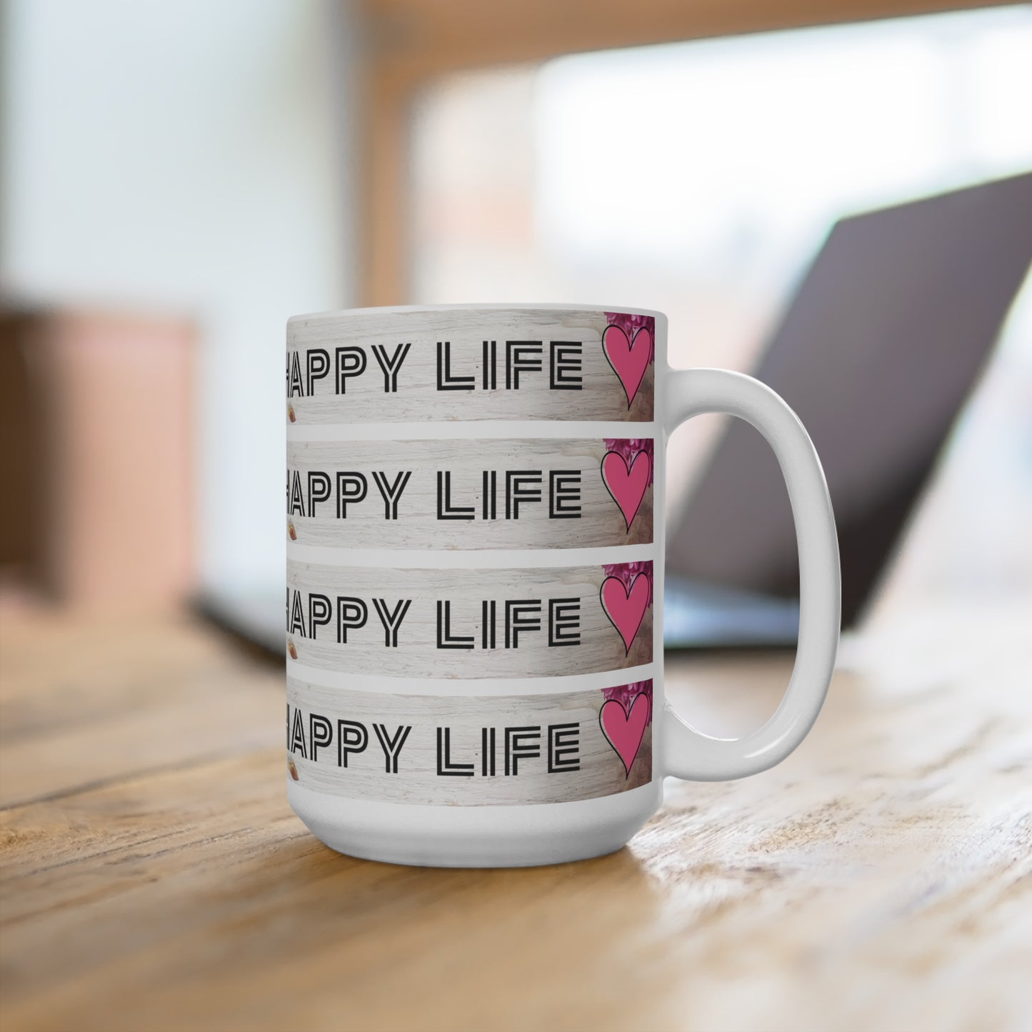 Happy Wife Happy Life. Funny Cups.